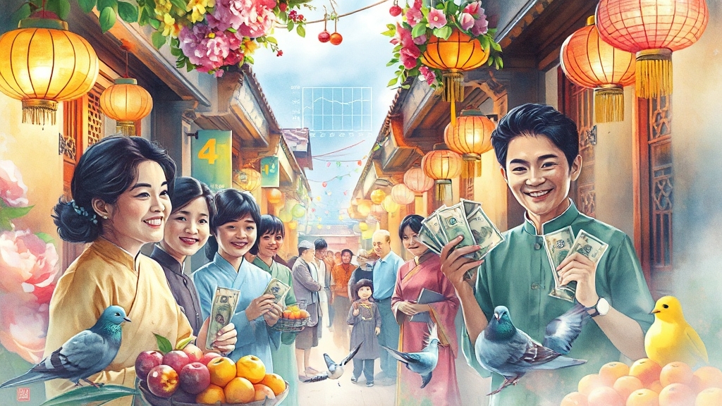 전통시장에서 알뜰하게 쓰는 법 (watercolor 스타일)