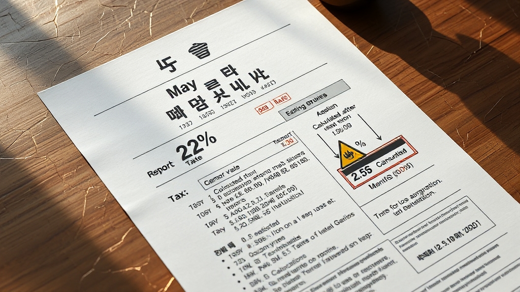 신고 기간과 세율, 놓치지 마세요! (realistic 스타일)