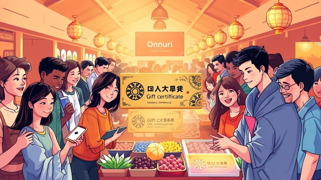 온누리상품권, 똑똑하게 사용하세요! (illustration 스타일)