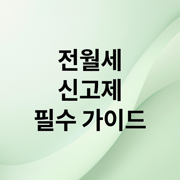 전월세 신고제 필수 가이드: 대상·신고방법·과태료 한눈에