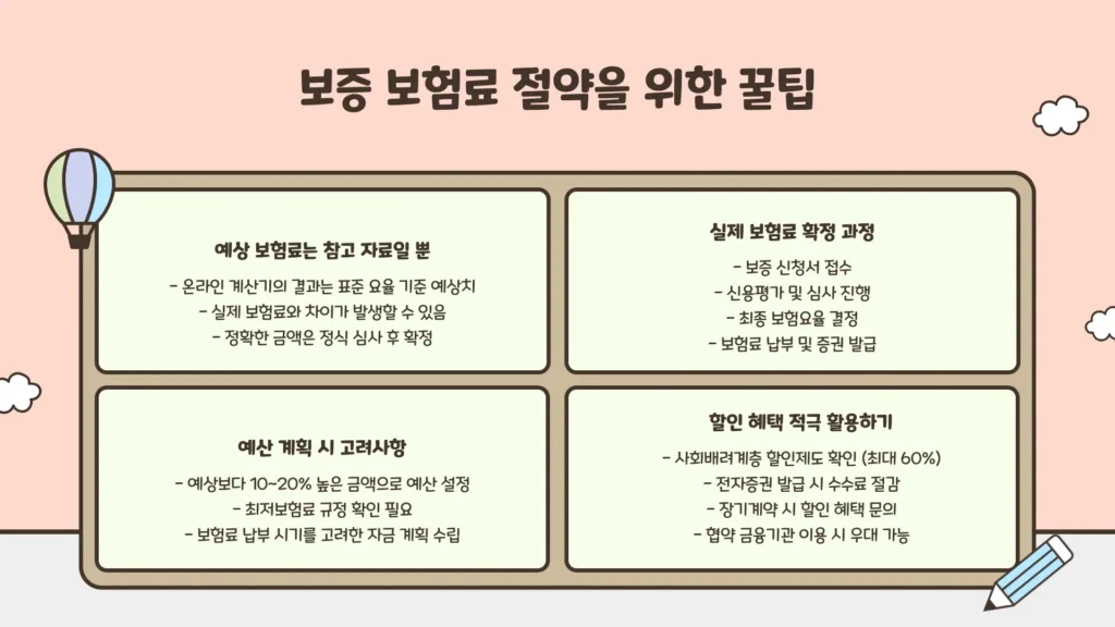 보증 보험료 계산기 10