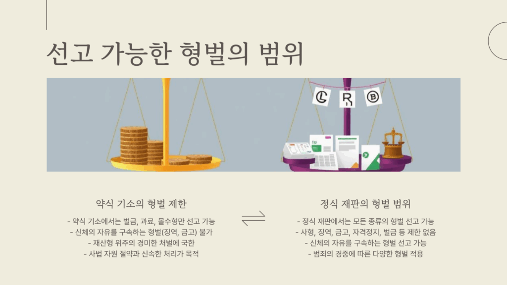 약식 기소 벌금형 범위