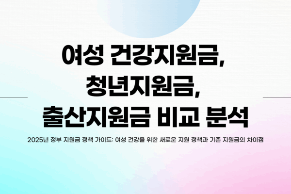 여성 건강지원금