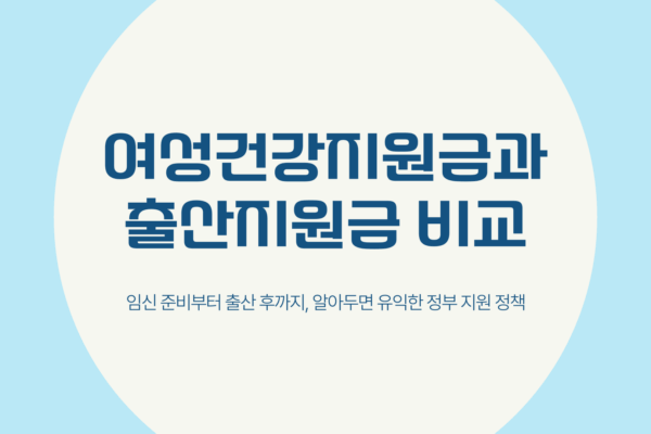여성건강지원금 신청