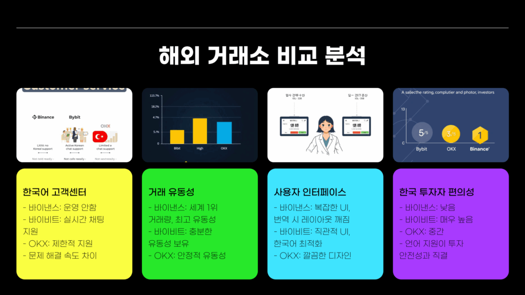 해외 거래소 비교