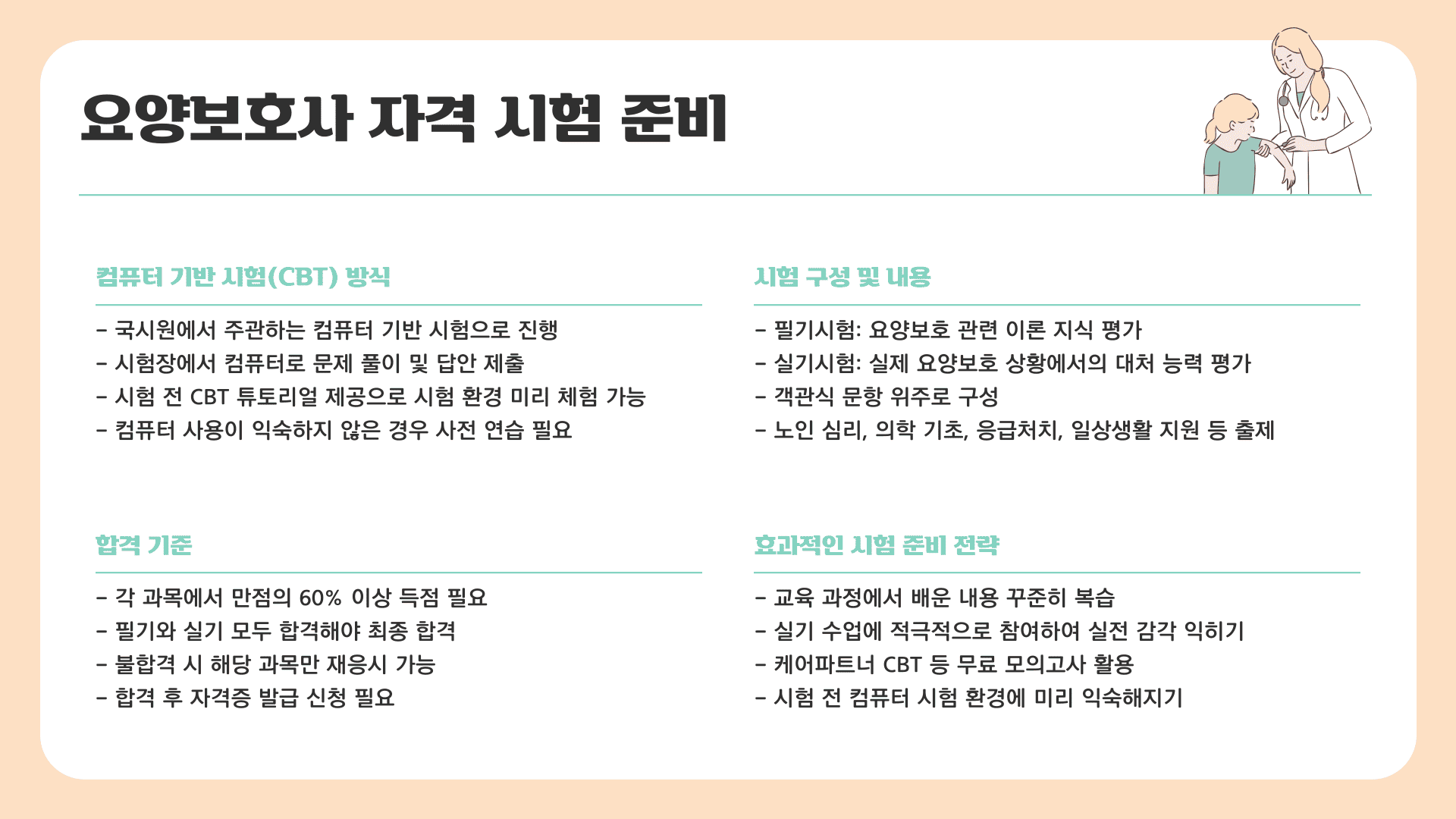내일배움카드 요양보호사 자격 시험