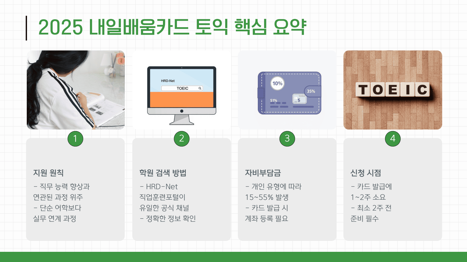 내일배움카드 토익 요약