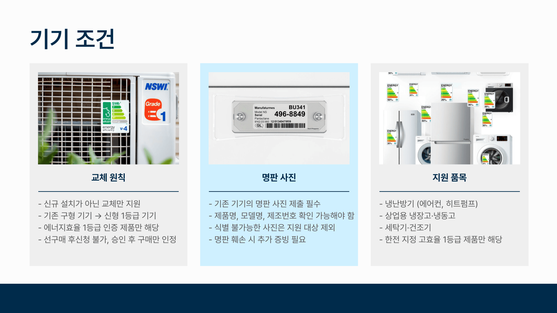 한전 소상공인 고효율 기기 조건